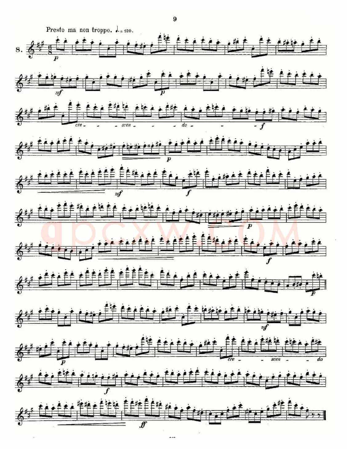 Andersen etude op30 之1—12（练习曲作品30号）