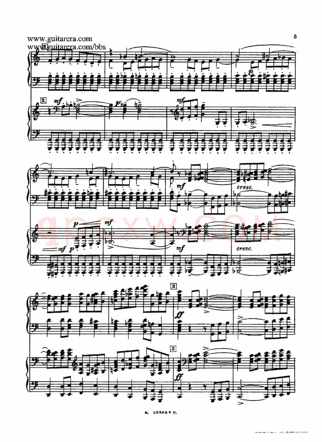 第二双钢琴组曲 Suite for Two Pianos No.2 Op.17(1. 引子 Introduction)