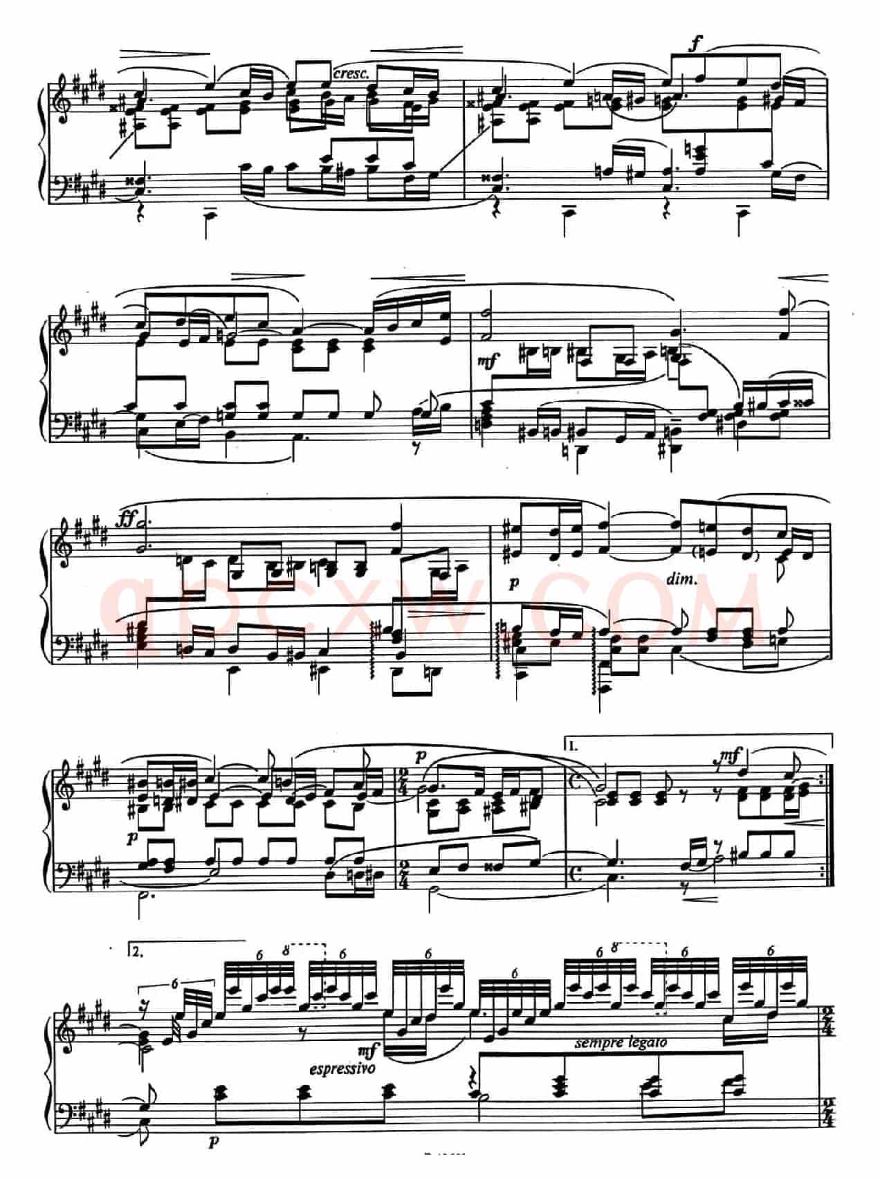 练声曲 Vocalise Op.34-14