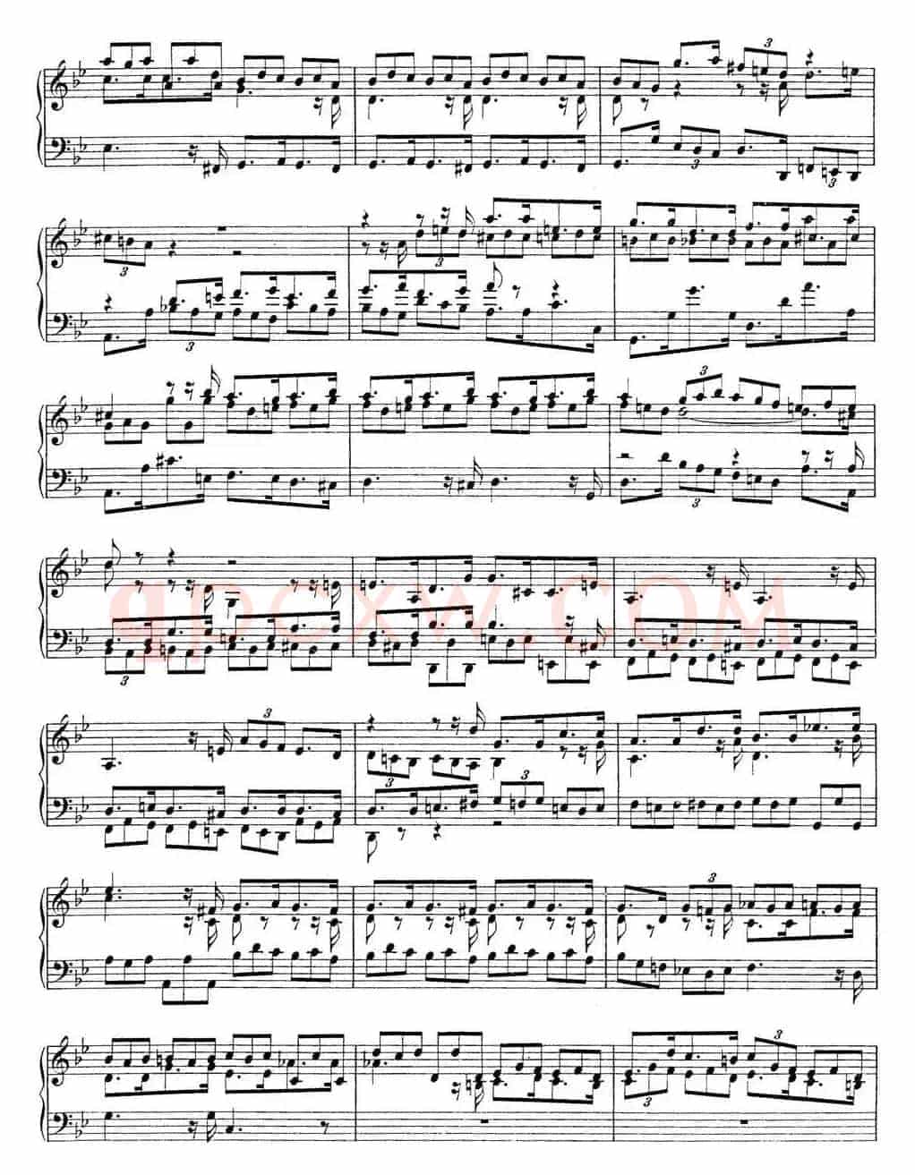 Toccata BWV 915(7首托卡塔·No.6 g小调)