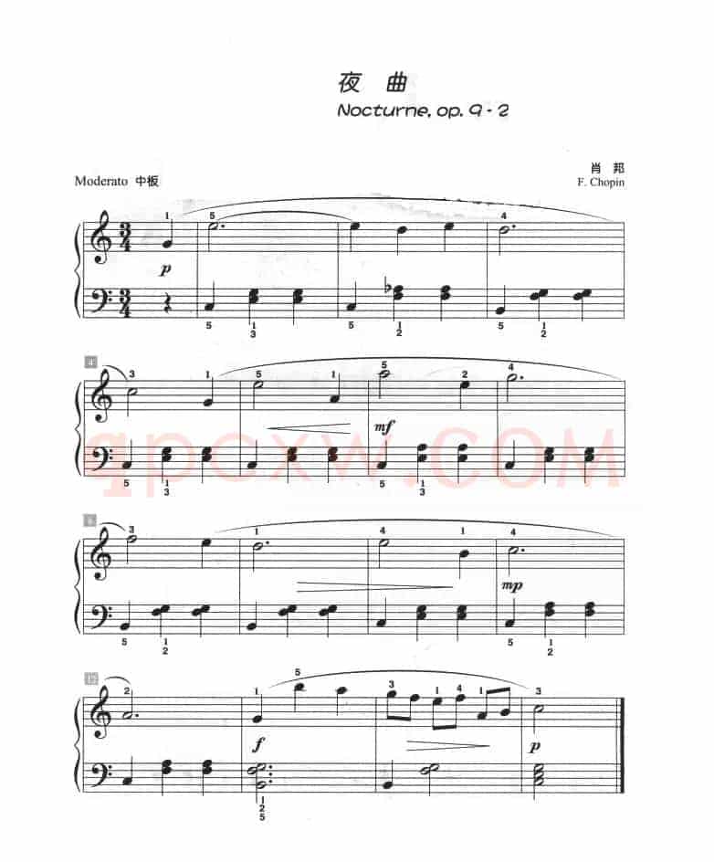 夜曲（儿童古典钢琴小品）