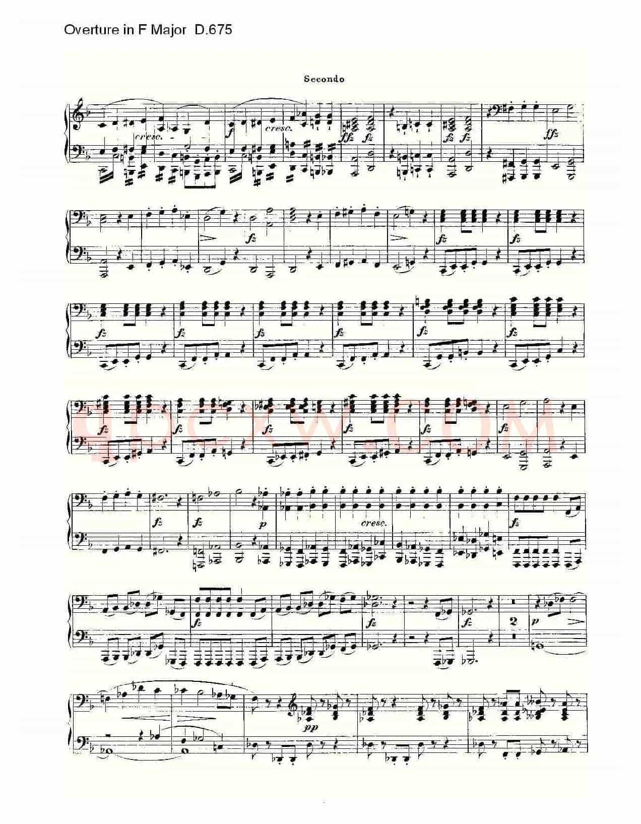 Overture in F Major D.675(F大调序曲 D.675)