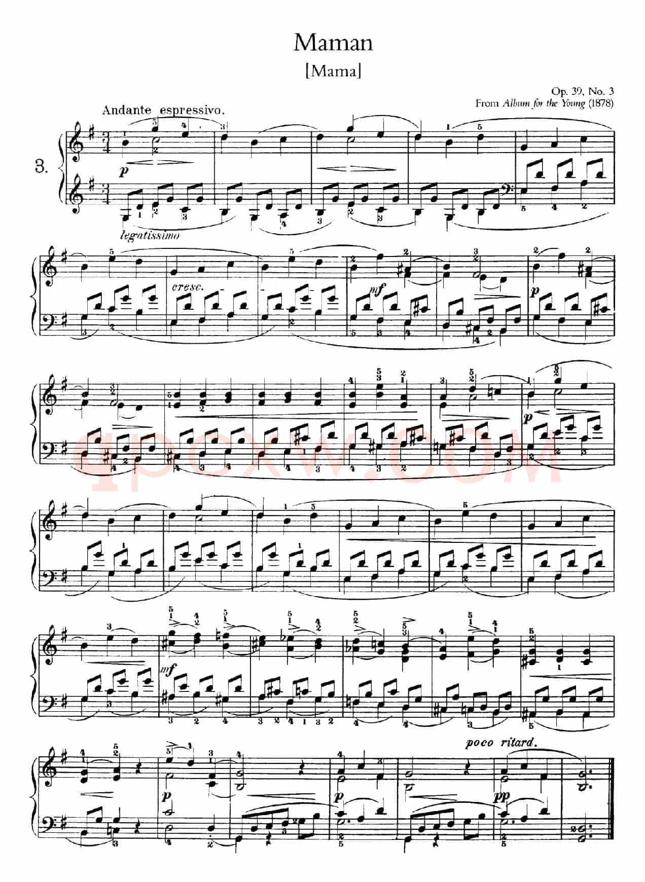 Album for the Young Op.39(儿童钢琴曲集)(3. 骑马爱好 The Hobby - Horse)