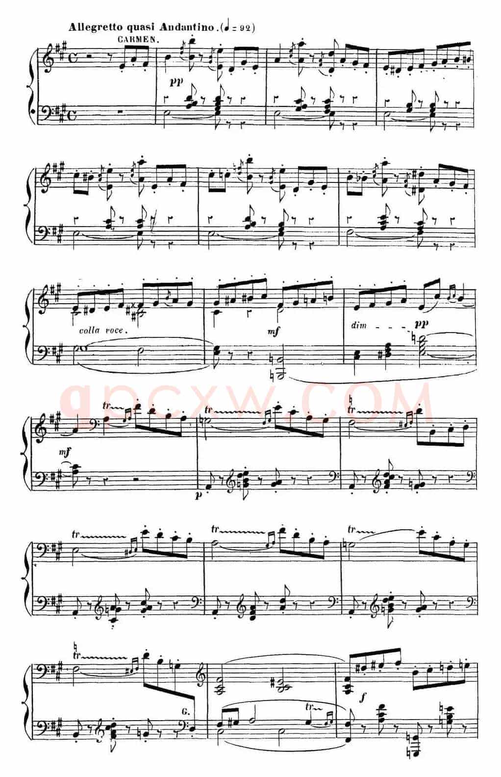 Carmen for Solo Piano（卡门全剧钢琴独奏版）（No.18）