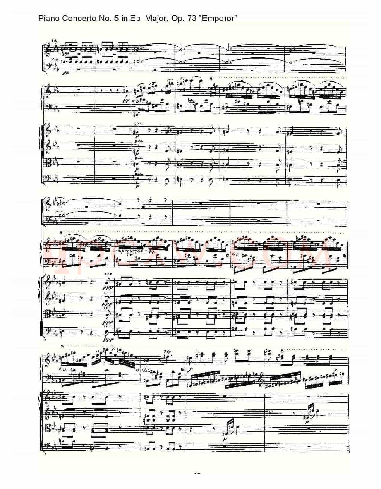 Eb大调钢琴第五协奏曲 Op.73“皇帝”第三乐章
