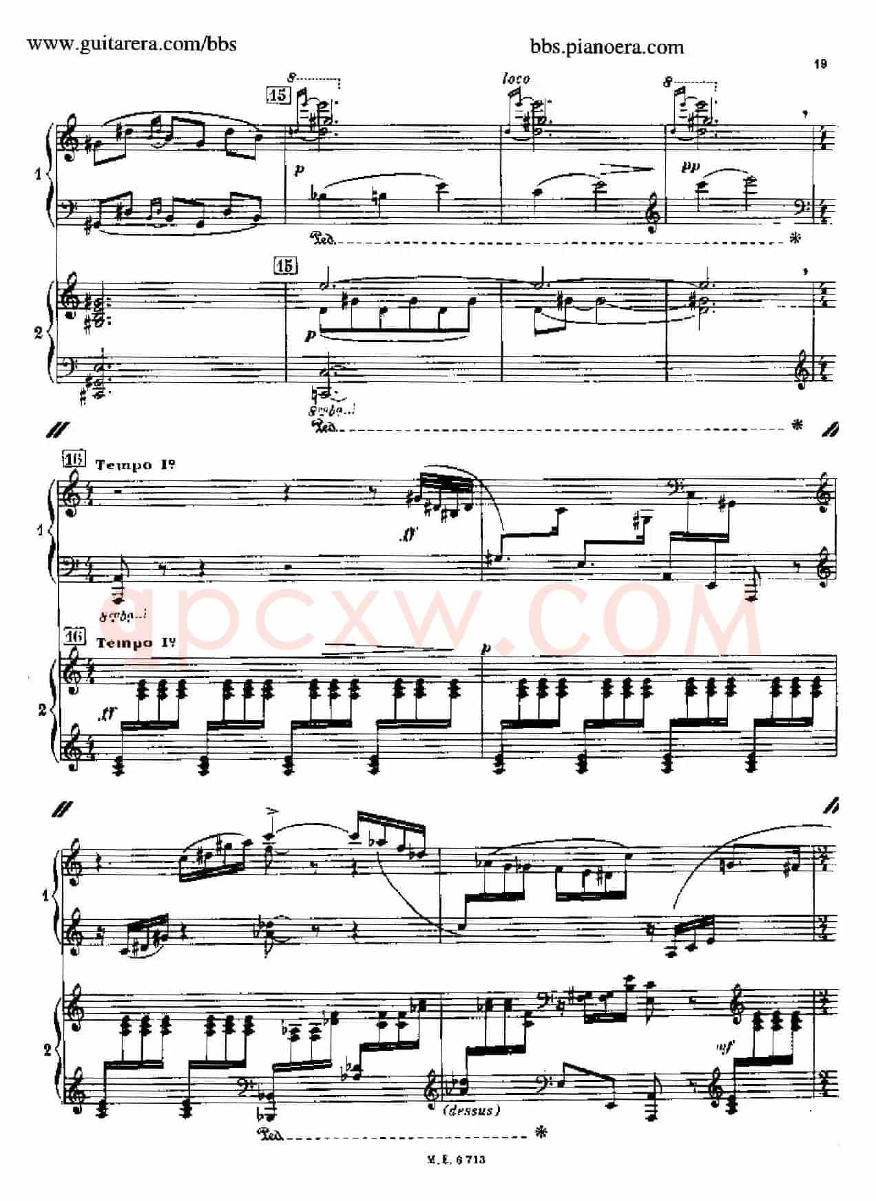 Sonata for Two Pianos(双钢琴奏鸣曲)