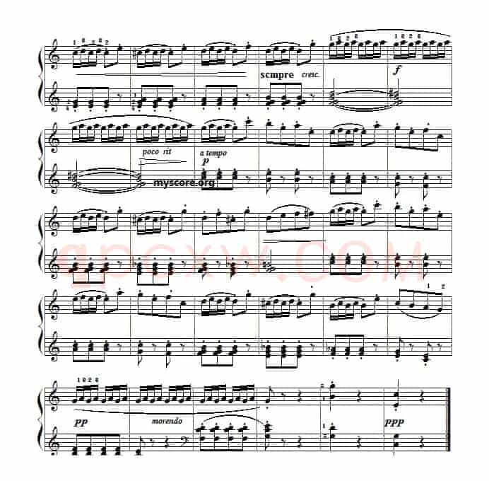 考级初级曲目:小诙谐曲