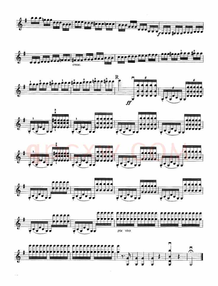 第七协奏曲Op.76（小提琴分谱）