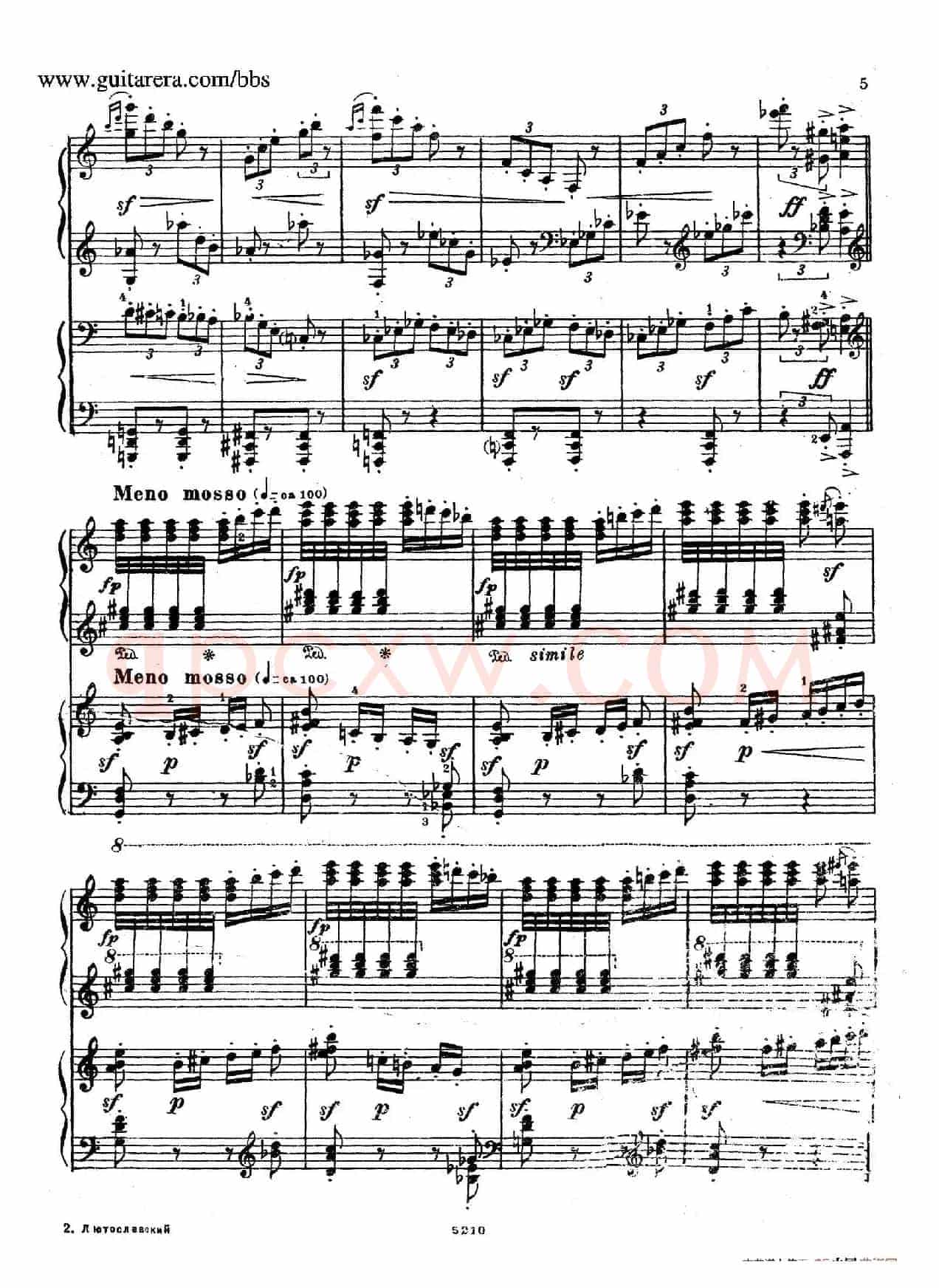 Variation on a Theme by Paganini(帕格尼尼主题变奏曲·双钢琴)