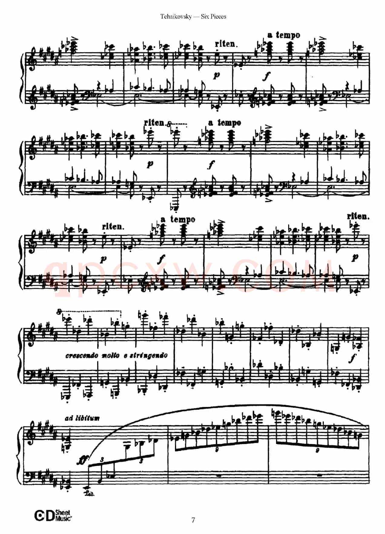 Six Pieces Op.51(6首小品·1)