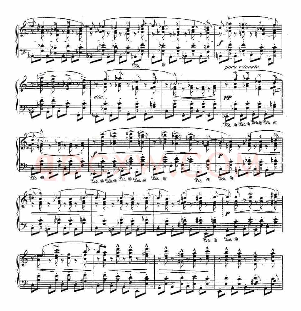 肖邦钢琴练习曲，Op.25之四