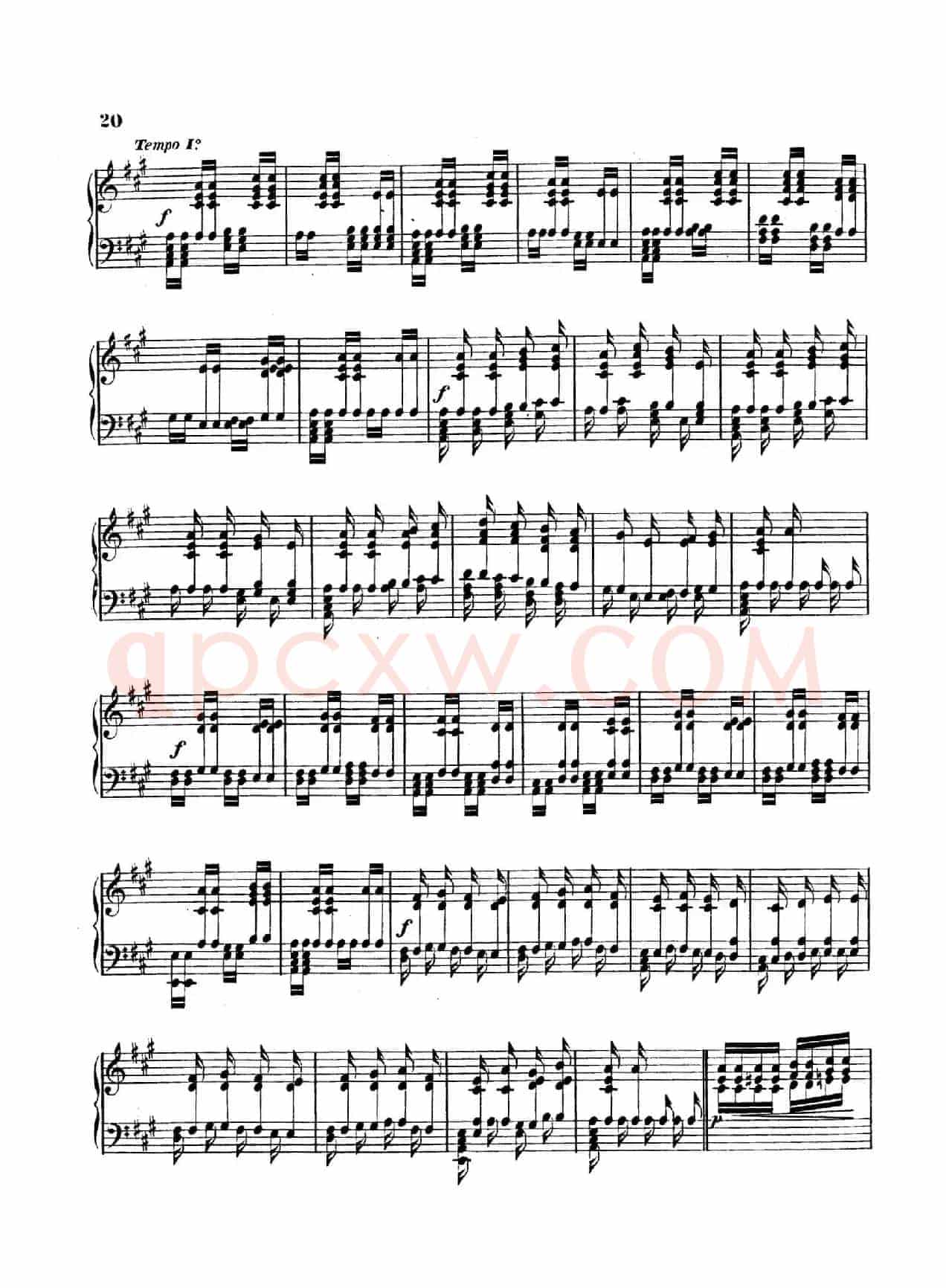Variations on Yankee Doodle from Miscellenies Op.93(扬基嘟得主题变奏曲)