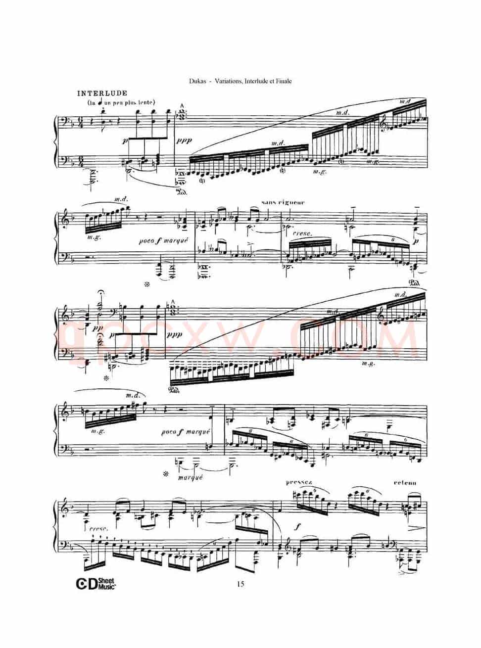 Variations, Interlude & Finale on theme de Rameau(拉摩主题变奏曲、间奏曲和终曲·第一部分)