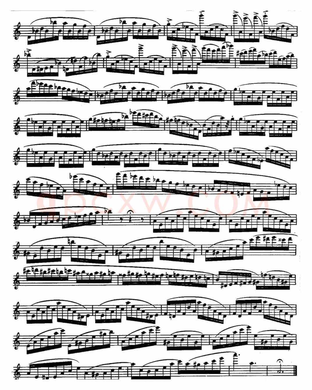 柯勒长笛练习曲作品33号（第三册）（2）