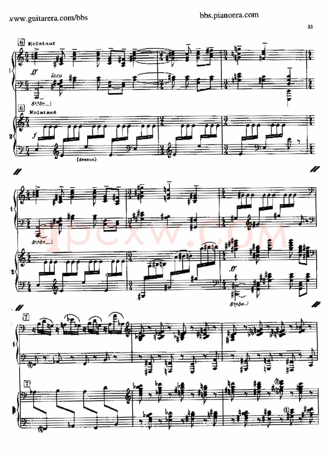 Sonata for Two Pianos(双钢琴奏鸣曲)
