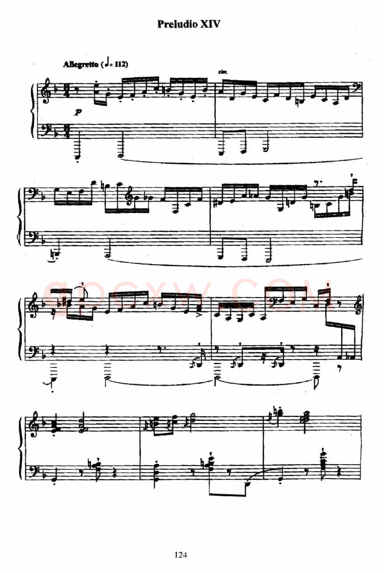 24 Preludes and Fugues Op.82（24首前奏曲与赋格·14）