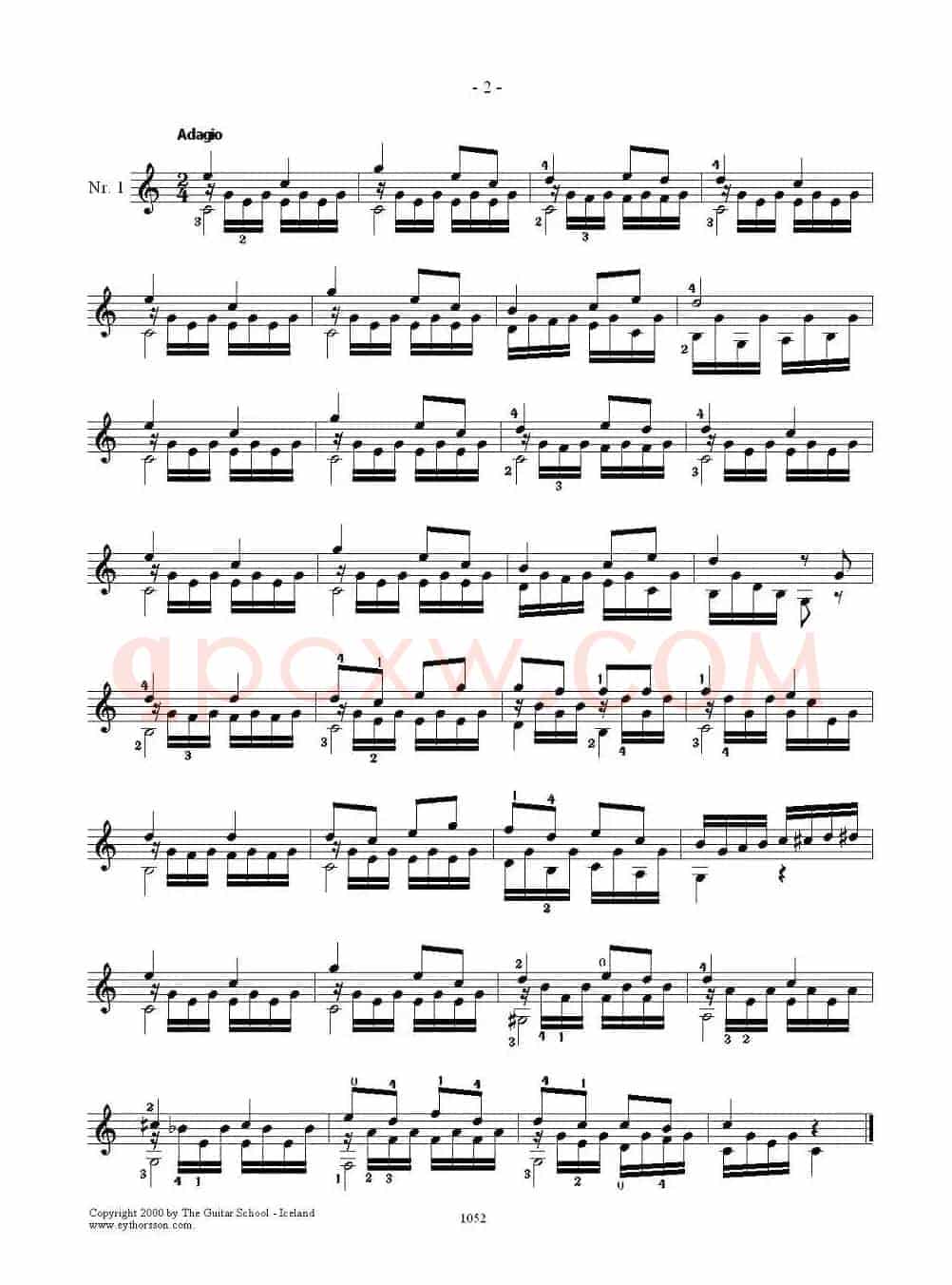 索尔·克斯特26首练习曲之1——5