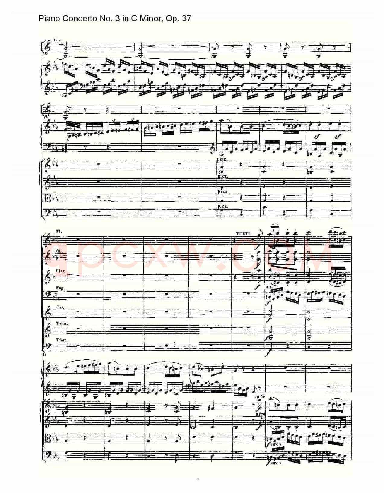 C小调钢琴第三协奏曲 Op.37 第三乐章
