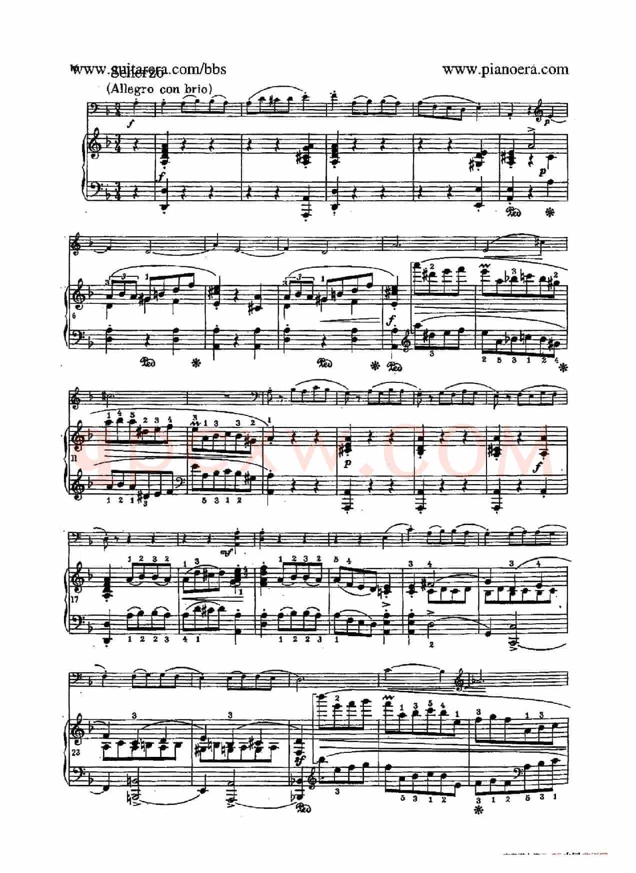 Sonata for Cello and Piano in g Minor Op.65(g小调大提琴奏鸣曲·大提琴+钢琴)