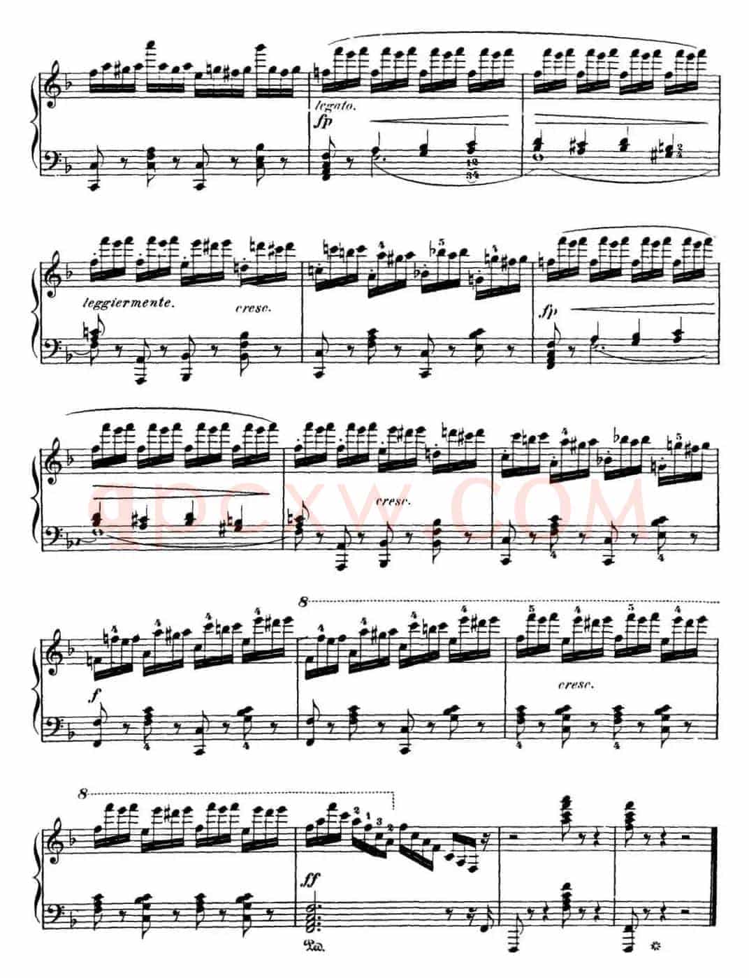 50首车尔尼Op.740钢琴手指灵巧技术练习曲（NO.11）
