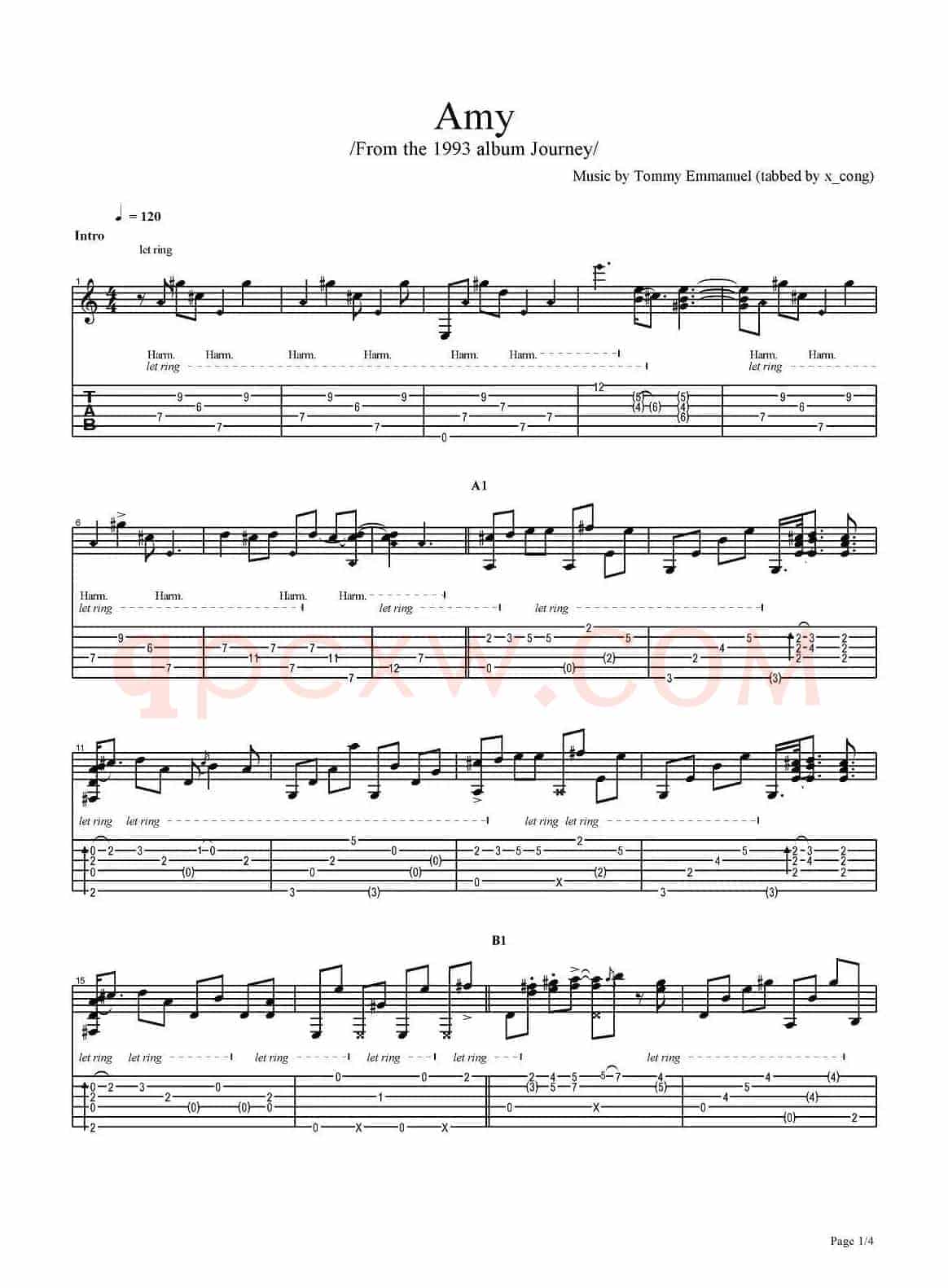 tommy emmanuel：amy-version-2（指弹吉他）