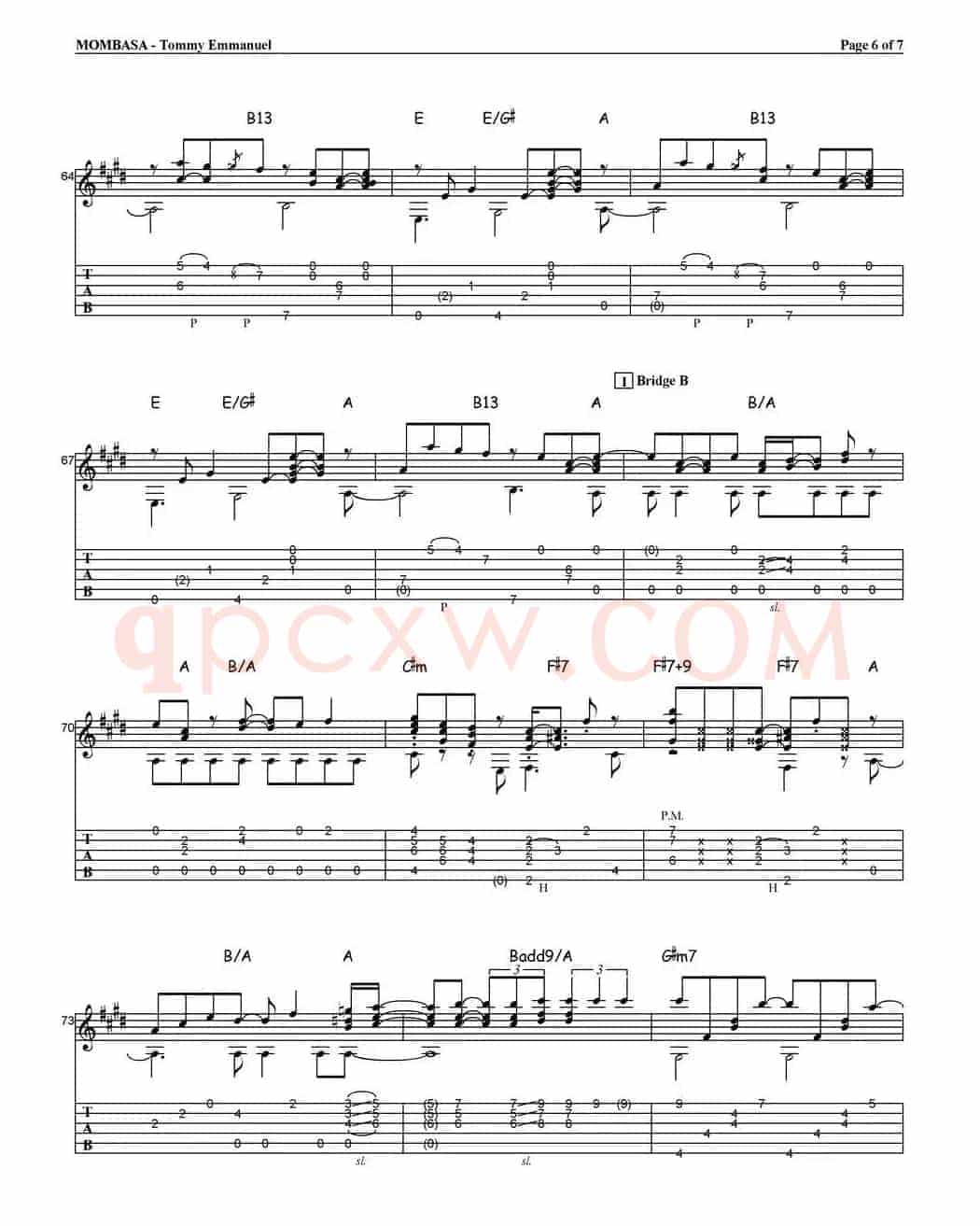 tommy emmanuel：mombasa（指弹吉他）