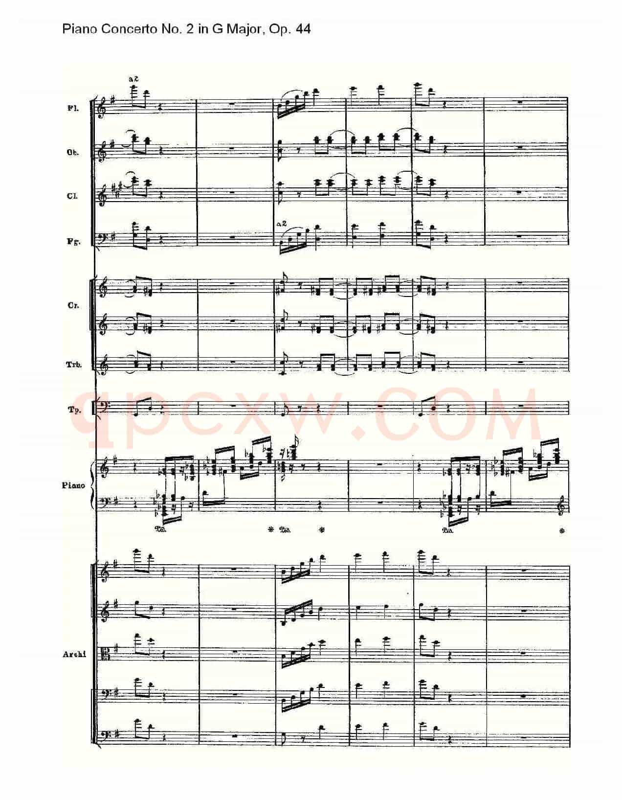 G大调第二钢琴协奏曲, Op.44第三乐章（二）