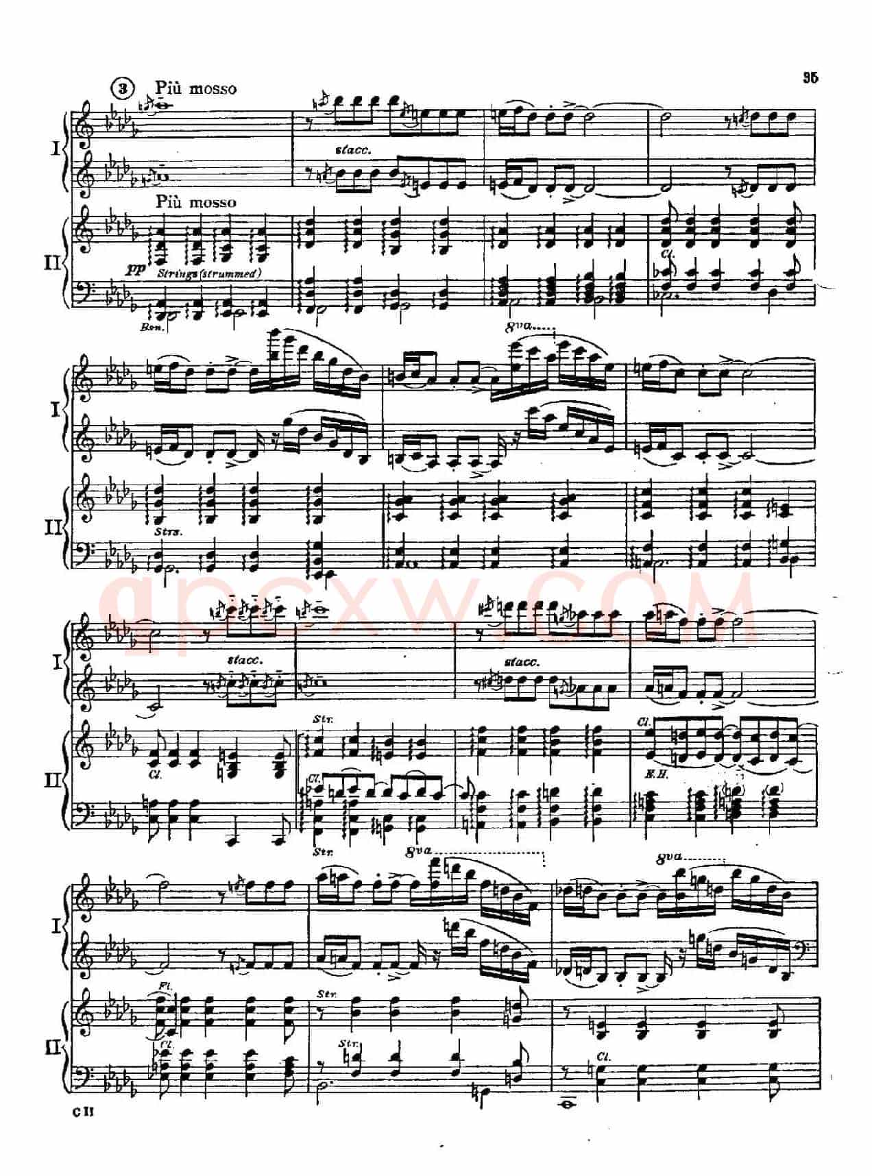 F大调爵士钢琴协奏曲（美版双钢琴原谱 P31—40）