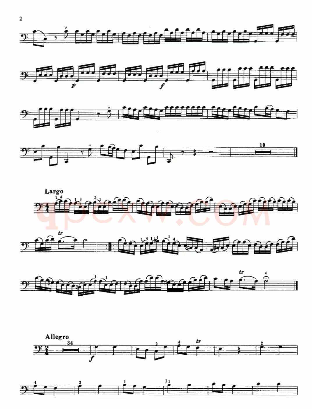 C大调协奏曲（R.V.399）（大提琴）