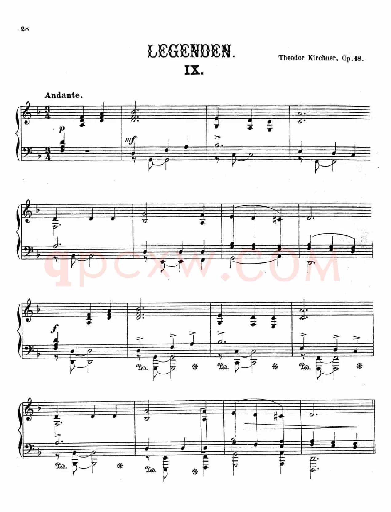 Legenden Op.18（9首传奇·Ⅸ）