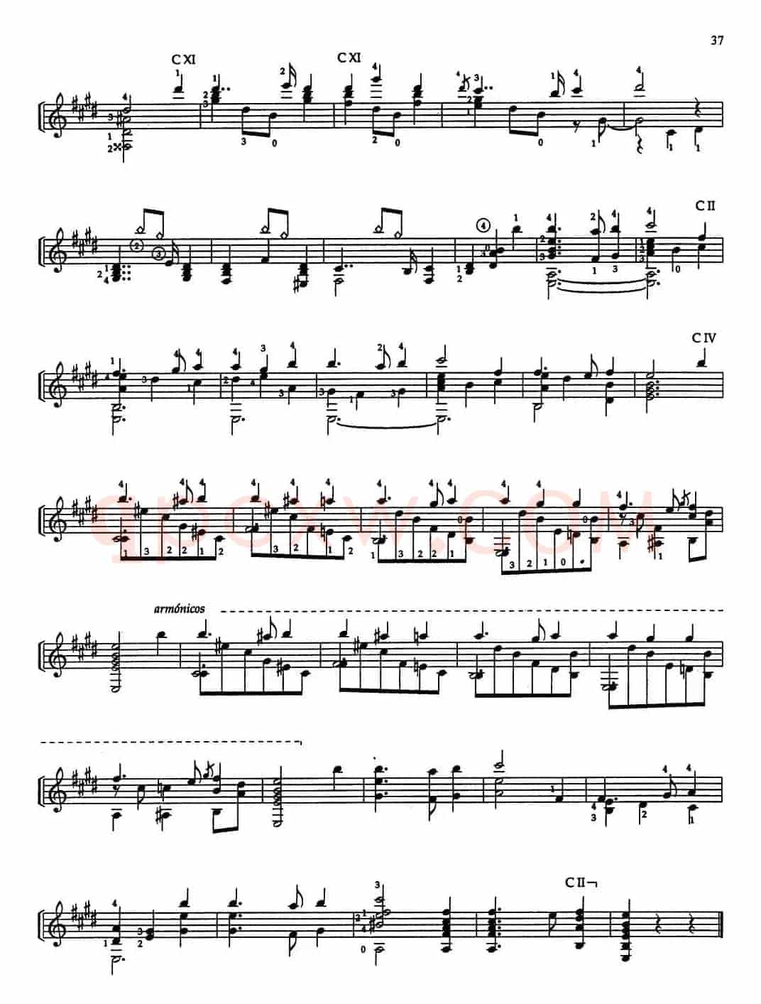 Joaquin Rodrigo Music for Guitar（罗德里戈吉他音乐P36-37）（古典吉他）