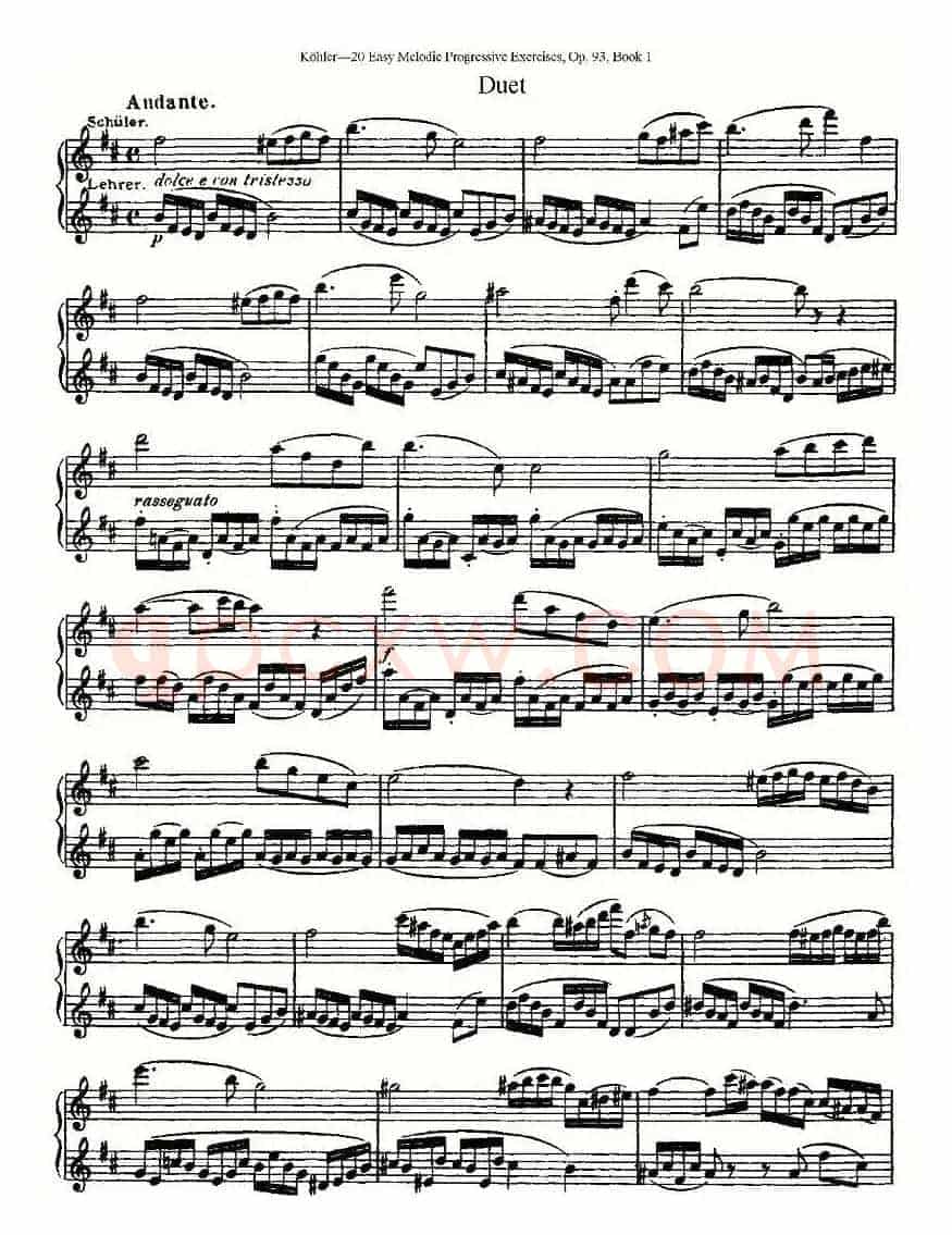 柯勒练习曲作品93号（一）