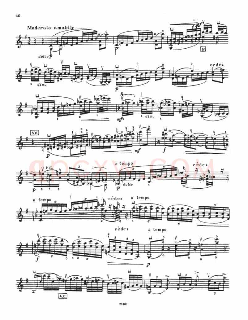 SONATE No5（伊萨伊小提琴奏鸣曲）