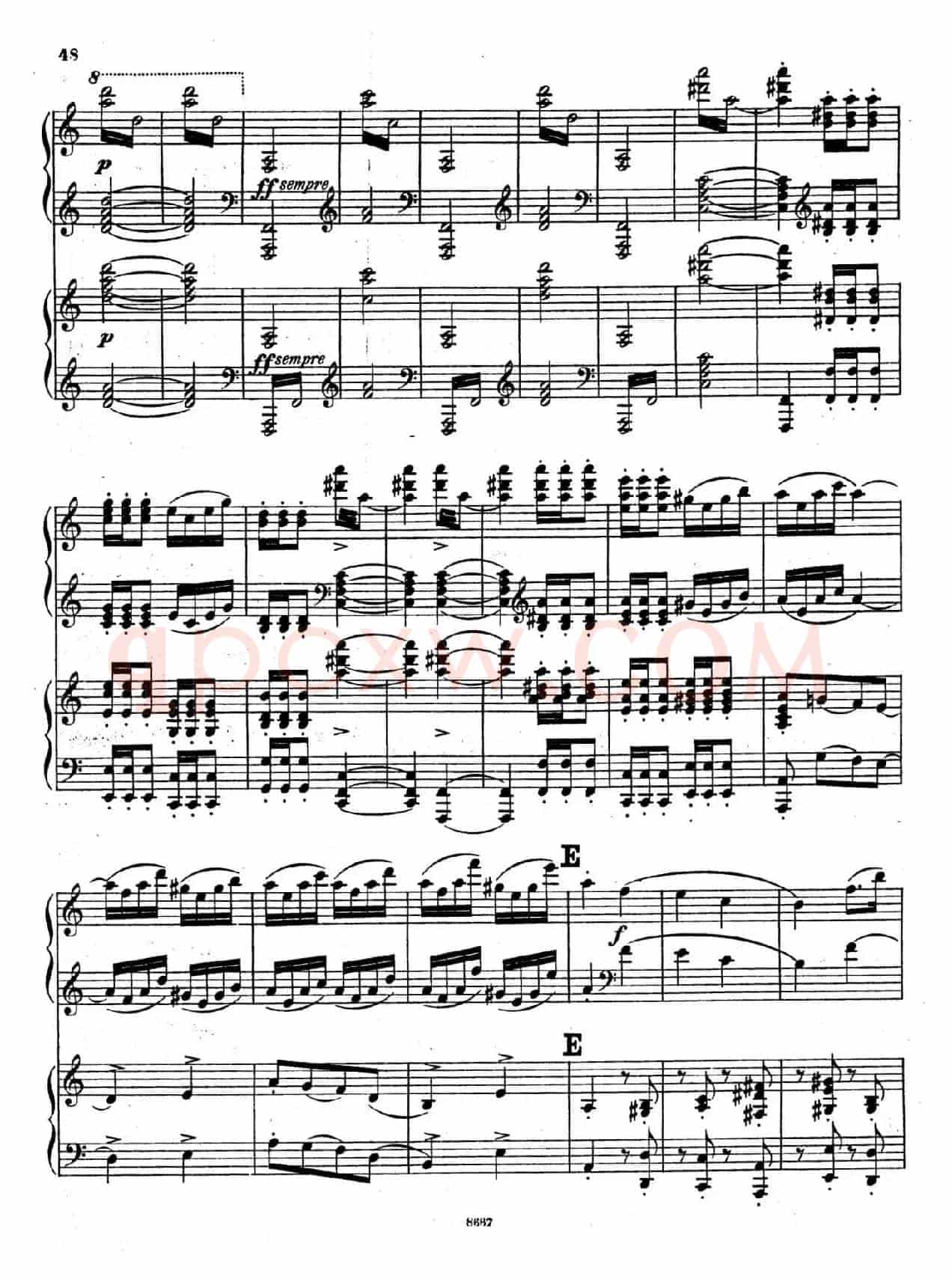 Symphony No.4 in e Minor Op.98(e小调第四交响曲·双钢琴)