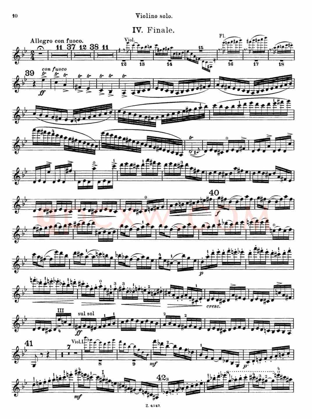 第3号小提琴协奏曲 Op.99（violin concerto no.3）