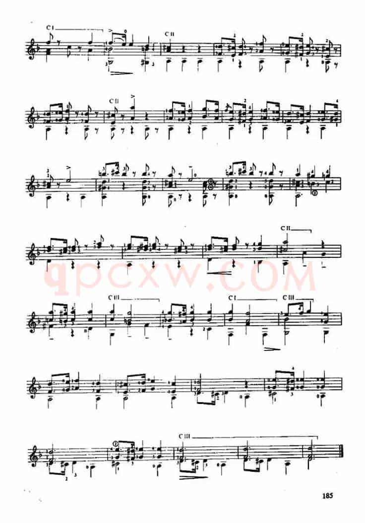 费尔南多·索尔 古典吉他练习曲 No.15(Op.35 No.6)