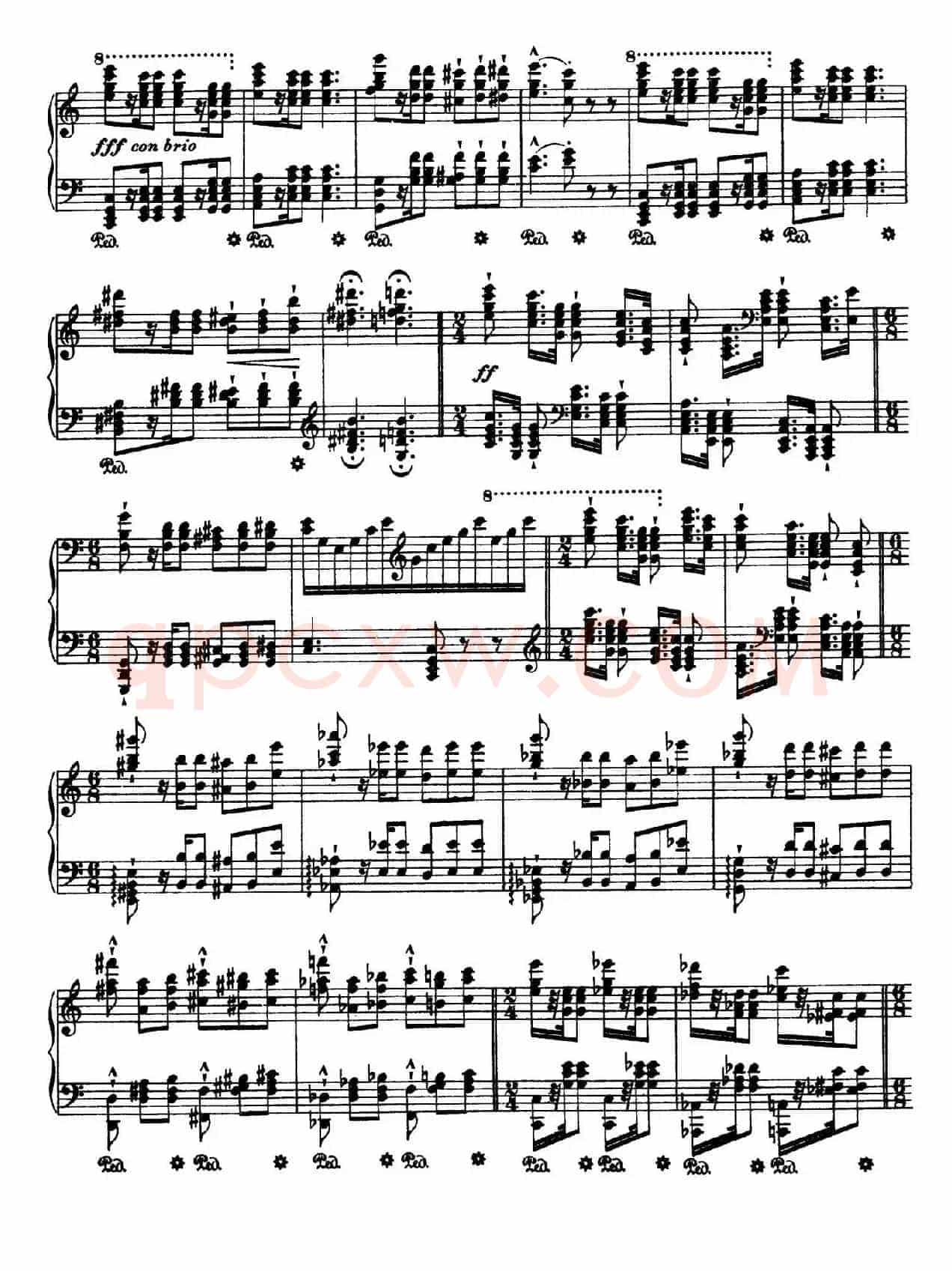 12 Etudes d'execution Transcendante S.139(12首超技练习曲·8)