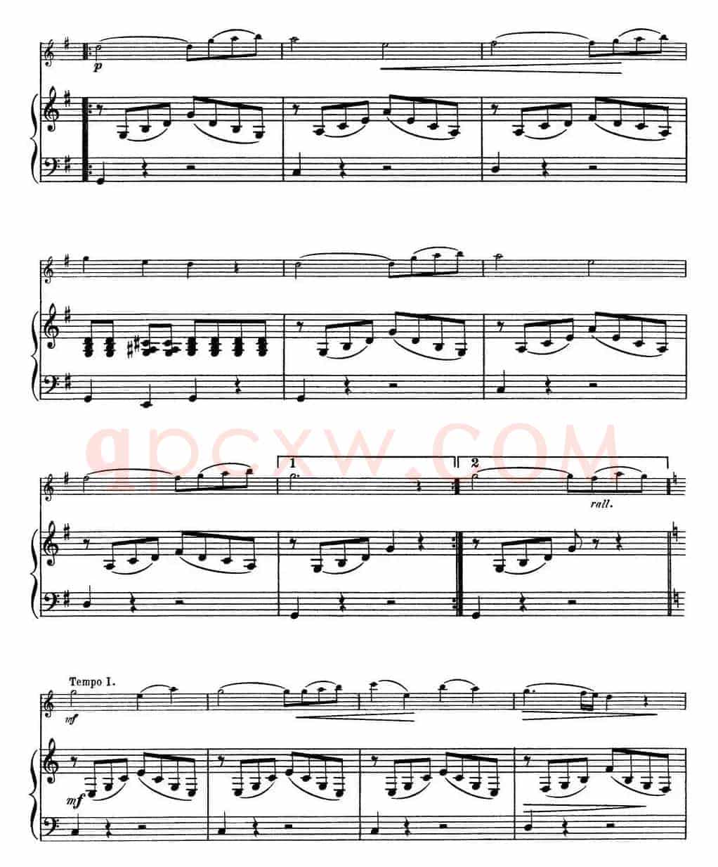 25首小提琴曲合集:Chant d'adieu.(Farewell Song.)(BENONI LAGYE.Op.97)(小提琴+钢琴伴奏)