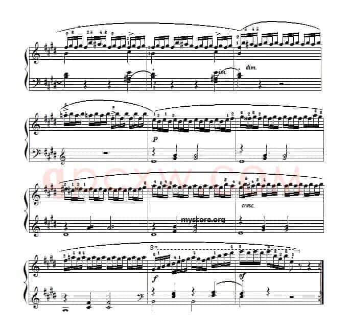 车尔尼（Czerny）849第22首曲谱及练习指导