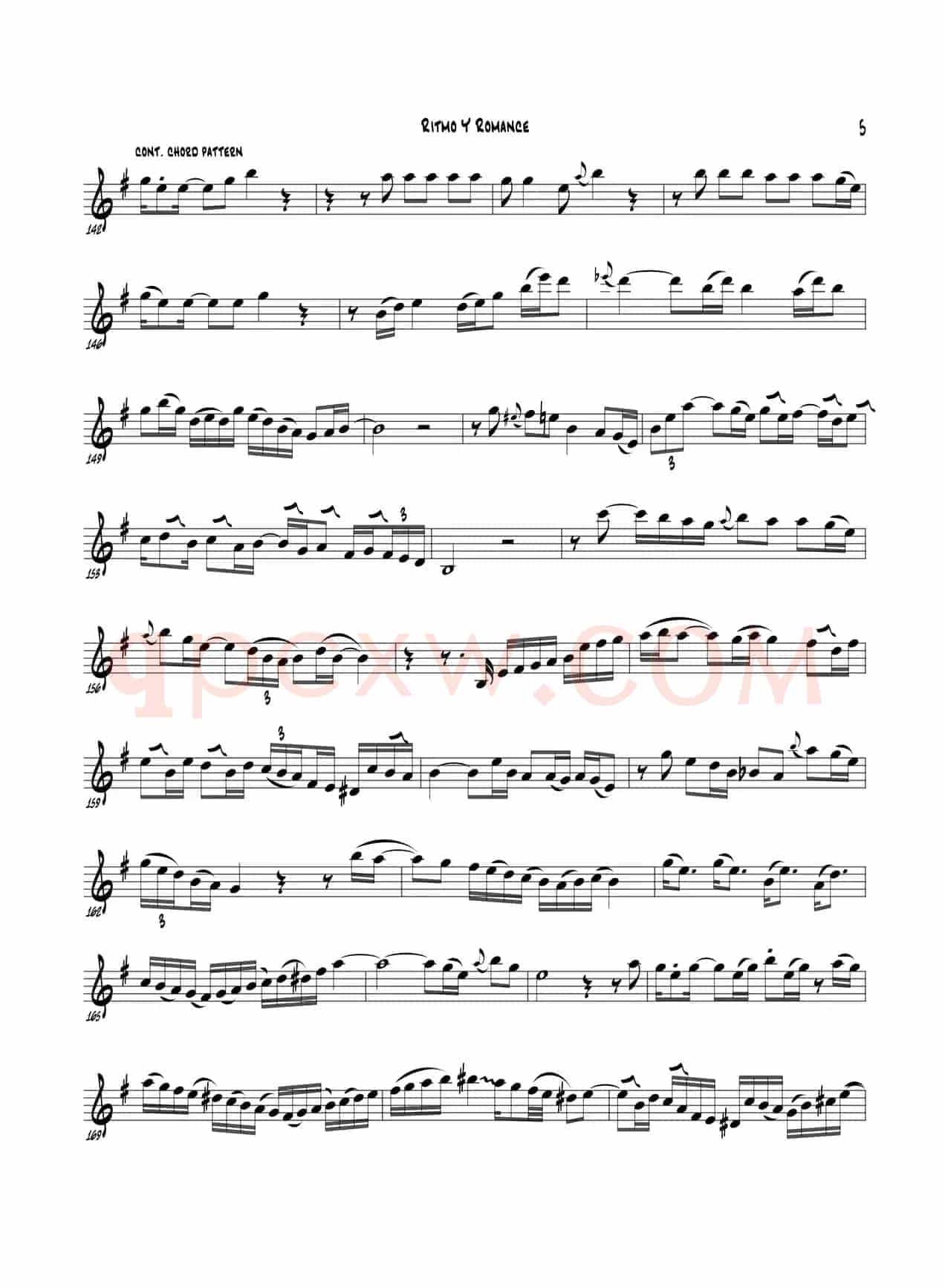 Ritmo Y Romanc（Eb Part）