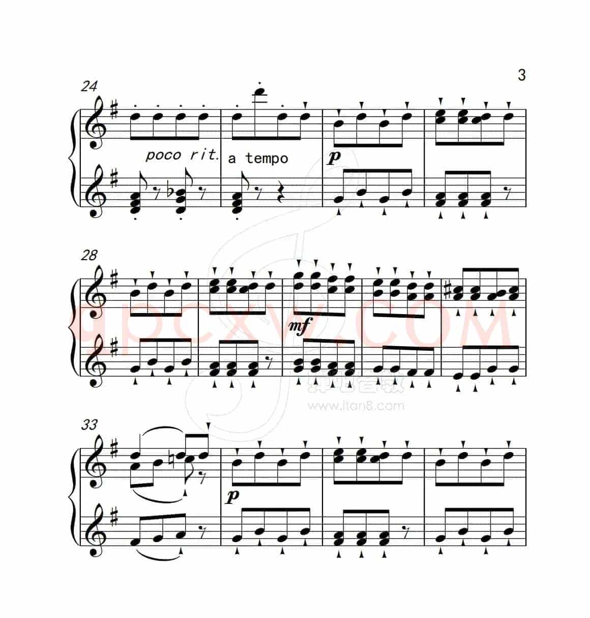 第二级 蜂蜜和三叶草（中国音乐学院钢琴考级作品1~6级）