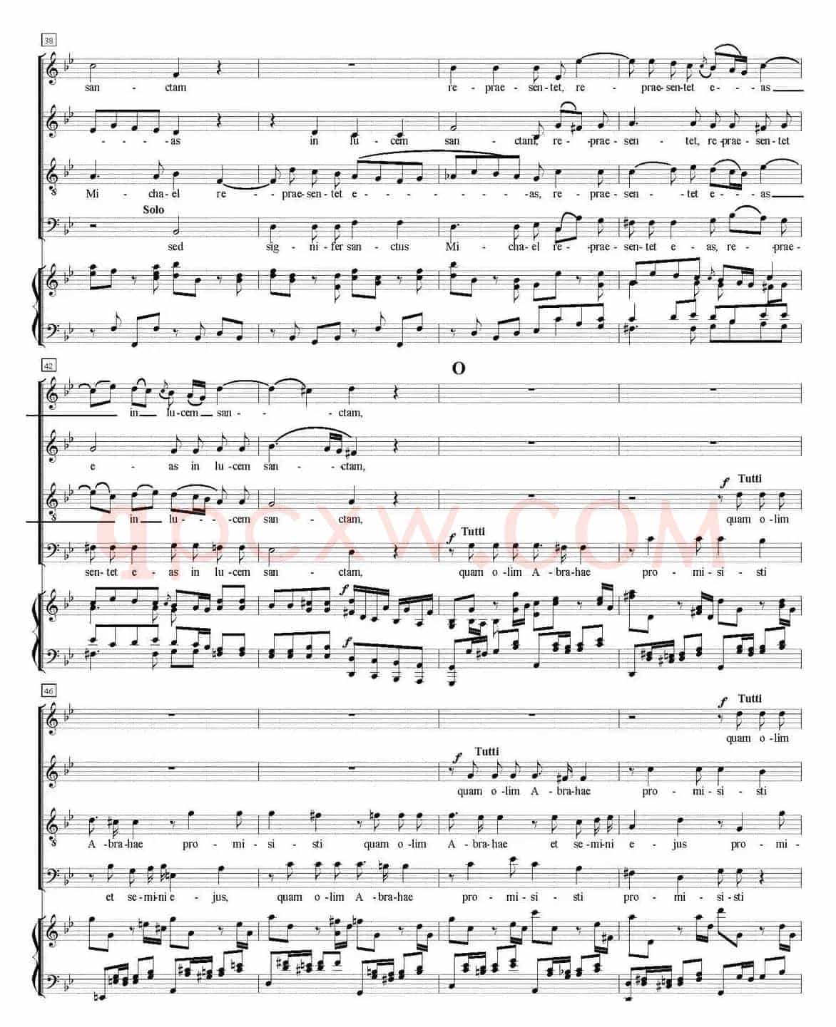 N°8 Domine Jesu（萨克斯四重奏+钢琴伴奏）