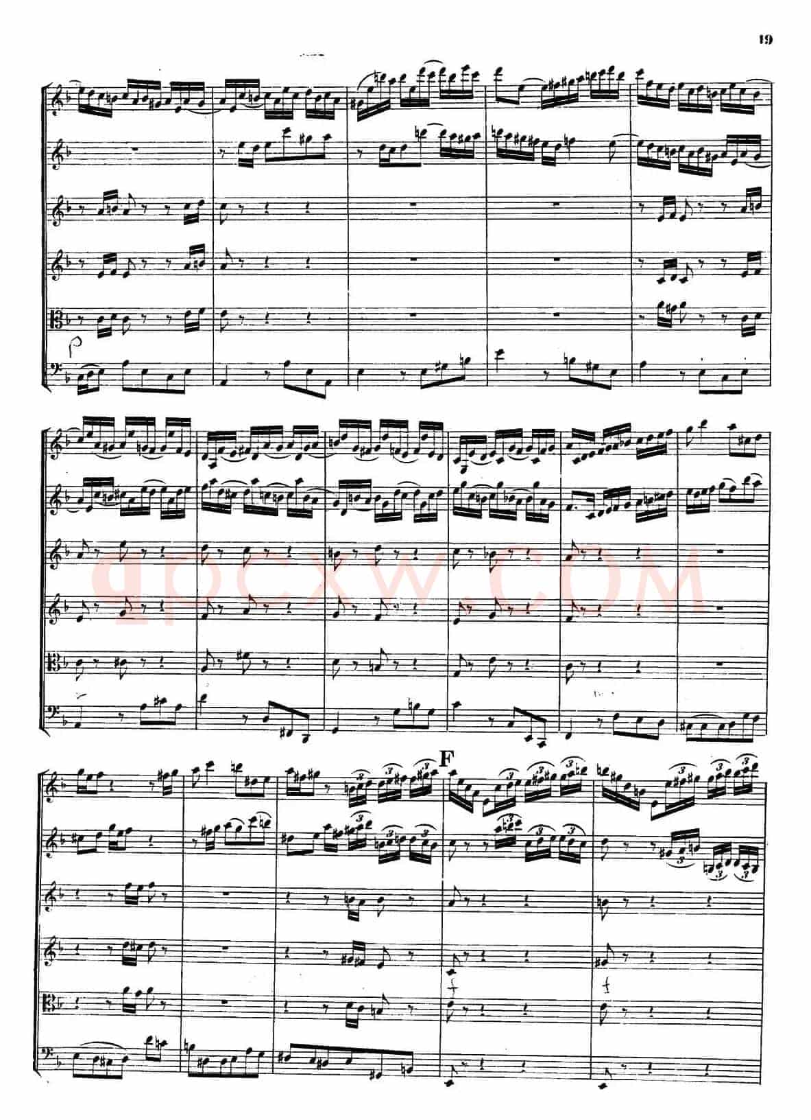CONCERTO A DUE VIOLINI.（巴赫D小调二重协奏曲总谱）