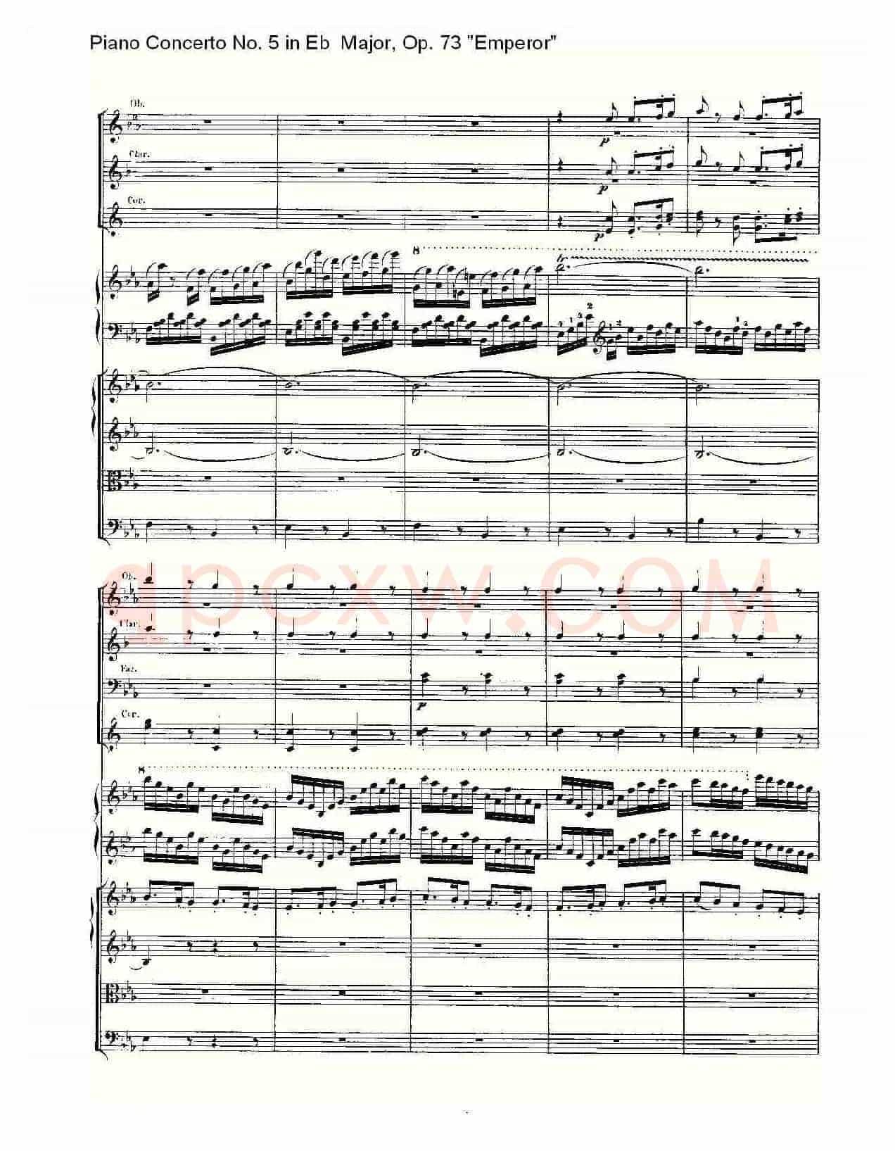 Eb大调钢琴第五协奏曲 Op.73“皇帝”第三乐章