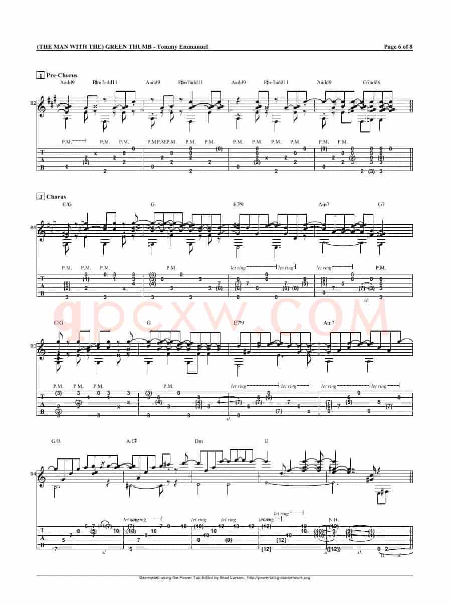 tommy emmanuel：the man with the green thumb（指弹吉它）