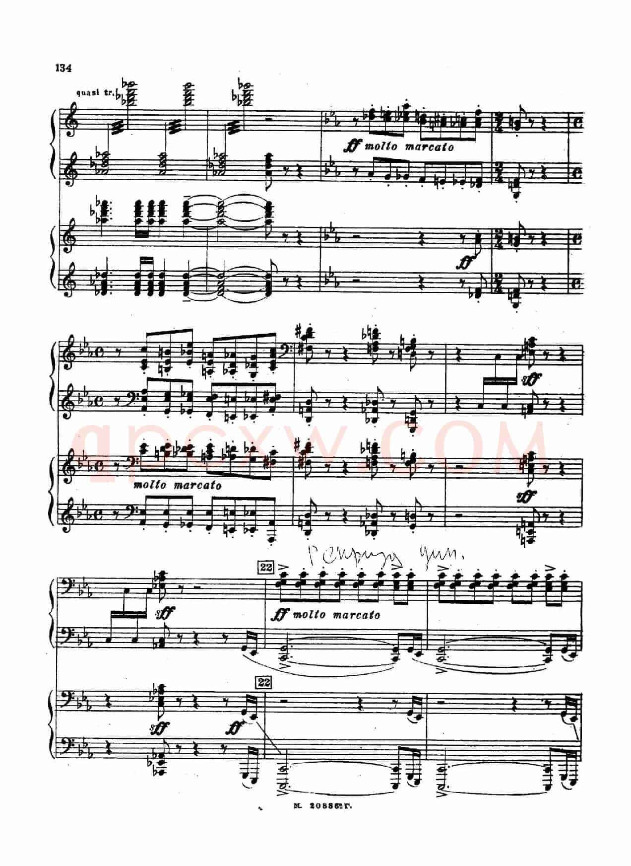 交响舞曲 Symphonic Dance Op.45（双钢琴）