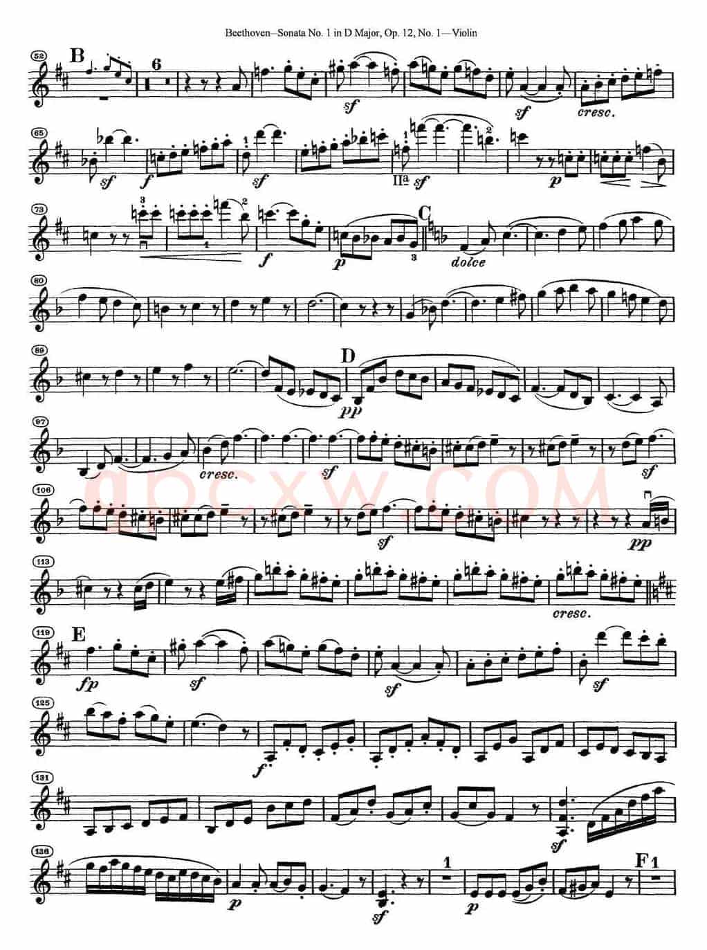 Violin Sonata No.1 in D Major Op.12 No.1