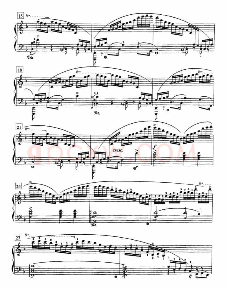 钢琴教程第八级 练习曲（Op.10 No.8）