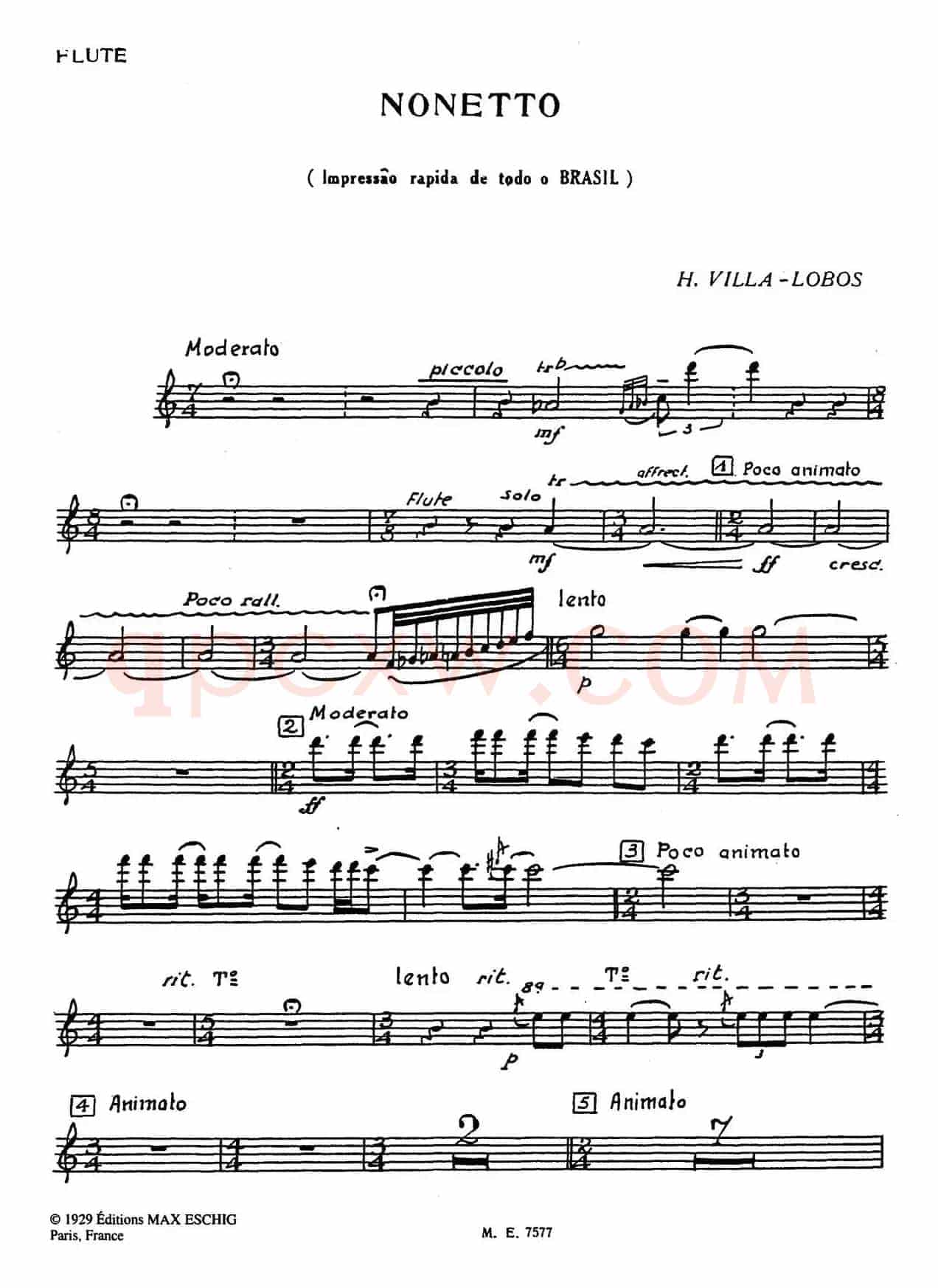 Nonetto（长笛分谱）