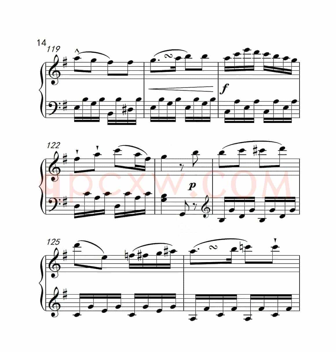 第六级A组 奏鸣曲（中国音乐学院钢琴考级作品1~6级）